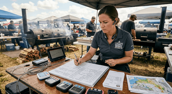 build a competition BBQ timeline | building a BBQ competition timeline