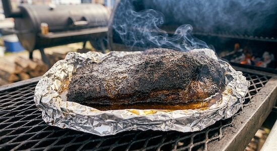 foil boat brisket method | how to do a foil boat for brisket